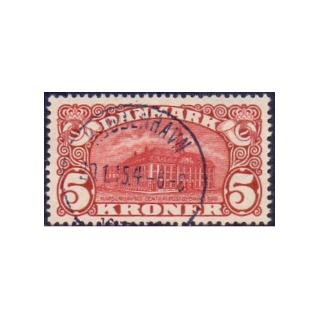 1912. Centralpostbygningen vm. III, AFA nr. 67, stemplet, postfrisk  Ubrugt Stemplet FDC