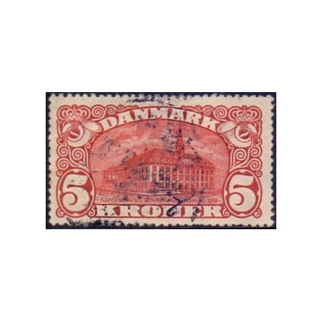 1915. Centralpostbygningen VM Krone, AFA nr. 81, postfrisk  Ubrugt Stemplet FDC