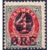 1904. Provisorier, 4/8 Øre, Vm. III AFA nr. 40,  postfrisk   Ubrugt Stemplet FDC