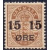1904. Provisorier, 15/24 Øre, AFA nr. 41,  postfrisk   Ubrugt Stemplet FDC