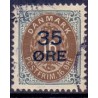 1912. 35-Øres provisorier, 35/16 Øre, AFA nr. 60, postfrisk  Ubrugt Stemplet FDC