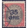 1912. 35-Øres provisorier, 35/20 Øre, AFA nr. 61, postfrisk  Ubrugt Stemplet FDC