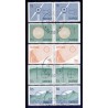 Sverige. 1980 Vedvarende energiformer. AFA nr. 1101-05 postfrisk sammentryk stemplet  hæfte FDC parstykkke