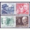 Sverige. 1980. Nobelpristager. AFA nr. 1133-35,  postfrisk parstykker stemplet  hæfte FDC parstykkke