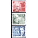 Sverige. 1981. Nobelpristager 1921, AFA nr. 1173-75 postfrisk  stemplet  hæfte FDC parstykkke