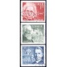 Sverige. 1981. Nobelpristager 1921, AFA nr. 1173-75 postfrisk  stemplet  hæfte FDC parstykkke