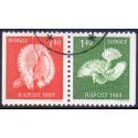 Sverige. 1981. Julefrimærker, AFA nr. 1176-77 postfrisk parstykke stemplet  hæfte FDC parstykkke