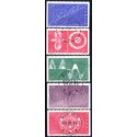 Sverige. 1982. Nobelpristager i Atomfysik, AFA nr. 1205-9 postfrisk  stemplet  hæfte FDC parstykkke