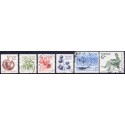 Sverige. 1983. Ny brugsudgave, AFA nr. 1215-20 postfrisk  stemplet  hæfte FDC parstykkke