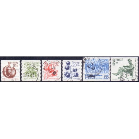 Sverige. 1983. Ny brugsudgave, AFA nr. 1215-20 postfrisk  stemplet  hæfte FDC parstykkke