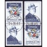 Sverige. 1983. Hjalmar Bergmann, AFA nr. 1241-42 postfriske parstykker stemplet  hæfte FDC parstykkke SWEDEN