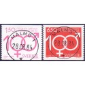 Sverige. 1984. Fredrika Förbundet, AFA nr. 1280-81 postfrisk  Stemplet hæfte FDC parstykkke SWEDEN **/o