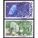 Sverige. 1984. Satellitprojektet Viking, AFA nr. 1293-94 postfrisk  Stemplet hæfte FDC parstykkke SWEDEN **/o