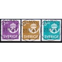 Sverige. 1987. Suppleringsværdier. AFA nr. 1398-1400 postfrisk   Stemplet hæfte FDC parstykkke SWEDEN **/o