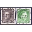 Sverige. 1987. Suppleringsværdier. AFA nr. 1401-02 postfrisk  Stemplet hæfte FDC parstykkke SWEDEN **/o