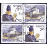 Sverige. 1987. Lindköping 700 år. AFA nr. 1411-12 postfriske parstykker  Stemplet hæfte FDC parstykkke SWEDEN **/o