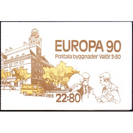 Sverige. 1990. Europamærker / CEPT. AFA nr. 1548-49 postfrisk hæfte Stemplet hæfte FDC parstykkke SWEDEN **/o