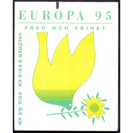 Sverige 1995. CEPT, AFA 1804-07, postfrisk stemplet  hæfte