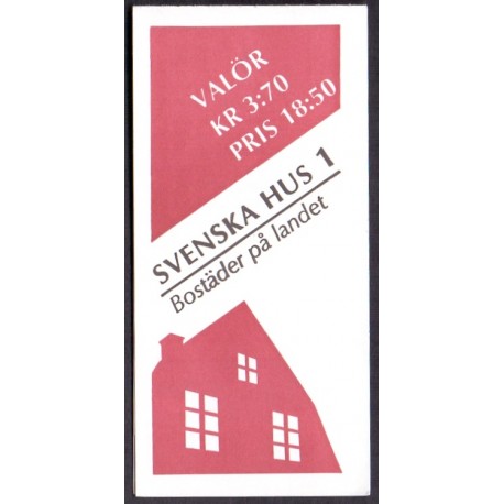 Sverige 1995. Svenske huse, AFA 1799-1803, postfrisk stemplet  hæfte