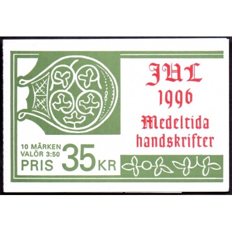 Sverige 1996. Julefrimærker. AFA 1898-99 postfrisk stemplet  hæfte FDC