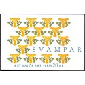 Sverige 1996. Svampe. AFA 1887-90, postfrisk stemplet  hæfte FDC