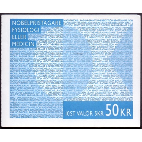Sverige 1996. Nobelpristager. AFA 1900-03 postfrisk stemplet  hæfte FDC