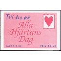 Sverige 1997. Valentins dag. AFA 1910-11 postfrisk stemplet  hæfte FDC