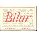 Sverige 1997. Biler. AFA nr. 1947-52 postfrisk stemplet  hæfte FDC