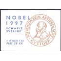 Sverige 1997. Nobel-prisen 1997. AFA nr. 1953-54 postfrisk stemplet  hæfte FDC
