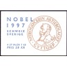 Sverige 1997. Nobel-prisen 1997. AFA nr. 1953-54 postfrisk stemplet  hæfte FDC