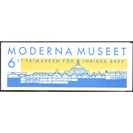 Sverige 1998. Moderna museet. AFA nr. 1964-66 postfrisk stemplet  hæfte FDC parstykkke