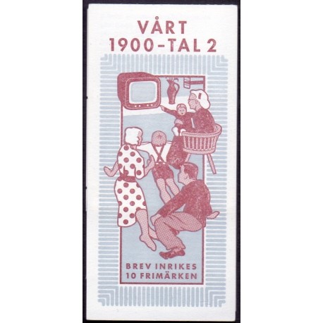 Sverige 1999. 1900-tallet II. AFA nr. 2026-35 postfrisk stemplet  hæfte FDC parstykkke