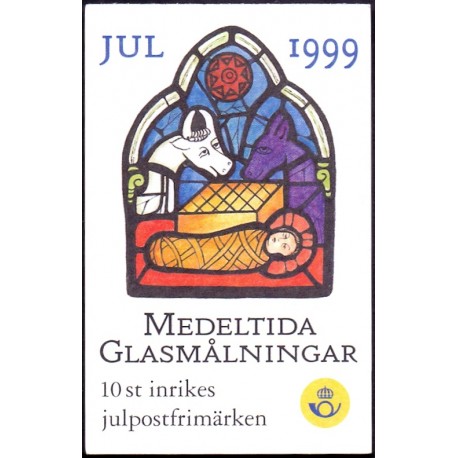 Sverige 1999. Julefrimærker. AFA nr. 2076-77 postfrisk stemplet  hæfte FDC parstykkke