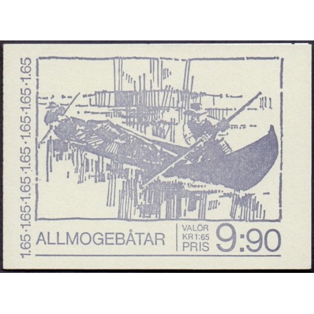 Sverige. 1981. Sejlskibe. AFA nr. 1152-57 postfrisk parstykker stemplet  hæfte FDC parstykkke