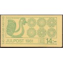 Sverige. 1981. Julefrimærker, AFA nr. 1176-77 postfrisk parstykke stemplet  hæfte FDC parstykkke
