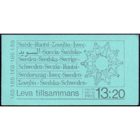 Sverige. 1982. Fredelig sameksistens, AFA nr. 1197-1200 postfrisk  stemplet  hæfte FDC parstykkke