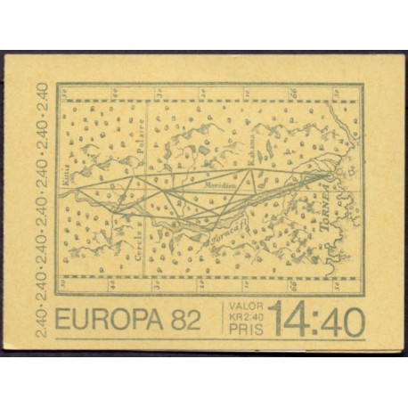 Sverige. 1982. Europamærker / CEPT, AFA nr. 1187-88 Ch/Cv postfrisk stemplet  hæfte FDC parstykkke