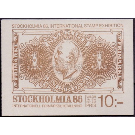 Sverige. 1983. Stochholmai 86, AFA nr. 1234-37 postfrisk miniark stemplet  hæfte FDC parstykkke SWEDEN
