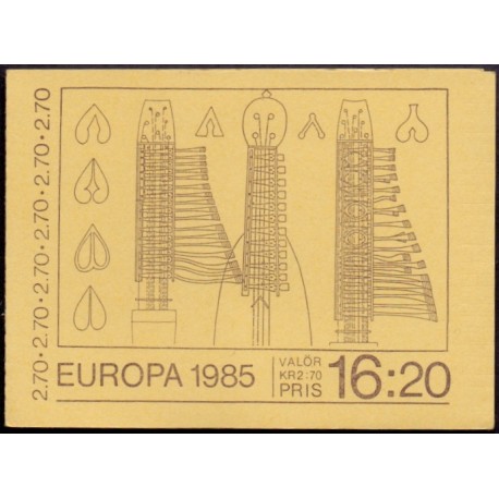 Sverige. 1985. Europamærker / CEPT. AFA nr. 1316-17 Cv-Ch. postfrisk   Stemplet hæfte FDC parstykkke SWEDEN **/o