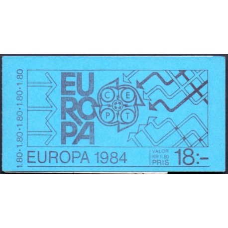 Sverige. 1984. Europamærker / CEPT, AFA nr. 1259-60 postfrisk  Stemplet hæfte FDC parstykkke SWEDEN