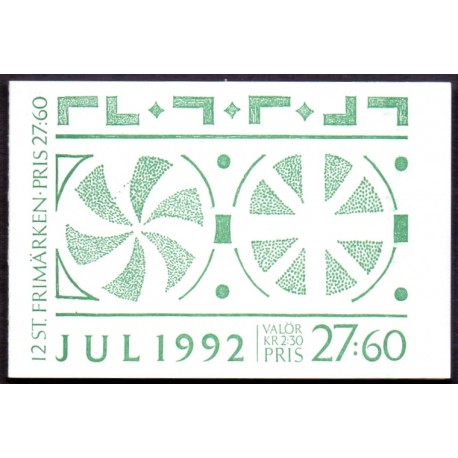 Sverige. 1992. Julefrimærker. AFA nr. 1680-83 postfrisk sammentryk Stemplet hæfte FDC parstykkke SWEDEN **/o