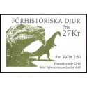 Sverige. 1992. Forhistoriske dyr. AFA nr. 1676-79 postfrisk sammentryk Stemplet hæfte FDC parstykkke SWEDEN **/o