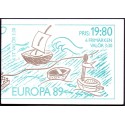 Sverige. 1989. Europamærker / CEPT. AFA nr. 1500-01 postfrisk hæfte   Stemplet hæfte FDC parstykkke SWEDEN **/o