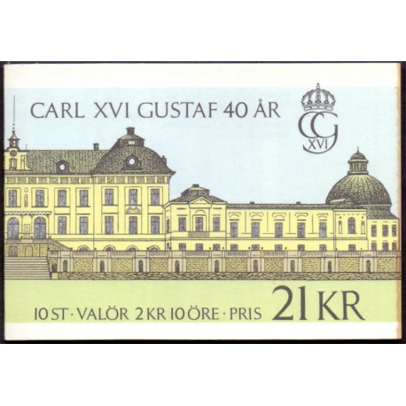 Sverige. 1986. Kong Karl 40-års fødselsdag. AFA nr. 1370-74 postfrisk parstykke Stemplet hæfte FDC parstykkke SWEDEN **/o