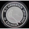 Eventyrmønt, H.C. Andersen, 10 kr 2005 "Den Lille Havfrue", Sieg 5, i original æske fra Den Kgl. Mønt