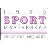 Sverige. 1993 Sportsmesterskaber. AFA nr. 1693-98 postfrisk sammentryk Stemplet hæfte FDC parstykkke SWEDEN **/o