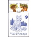 Sverige 2005. Vilde dyreunger. AFA nr. 2428-31, postfrisk  sammentryk stemplet  hæfte FDC parstykkke