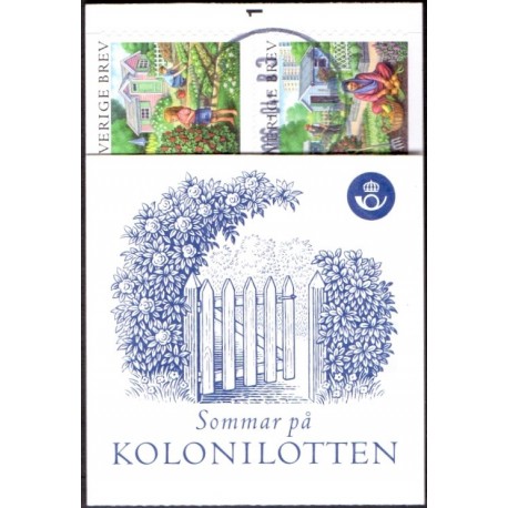 Sverige 2005. Sommermærker. AFA nr. 2401-04, postfrisk hæfte  sammentryk stemplet  hæfte FDC parstykkke