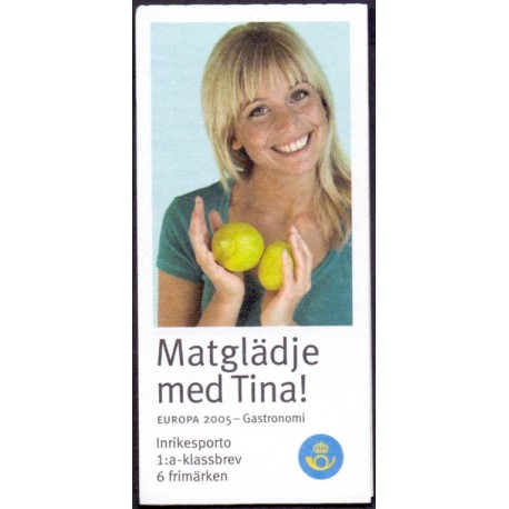 Sverige 2005. Europamærke / CEPT. AFA nr. 2390-92, postfrisk  sammentryk stemplet  hæfte FDC parstykkke