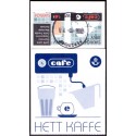 Sverige 2006. Varm Kaffe. AFA nr. 2453-56, postfrisk  sammentryk stemplet  hæfte FDC parstykkke